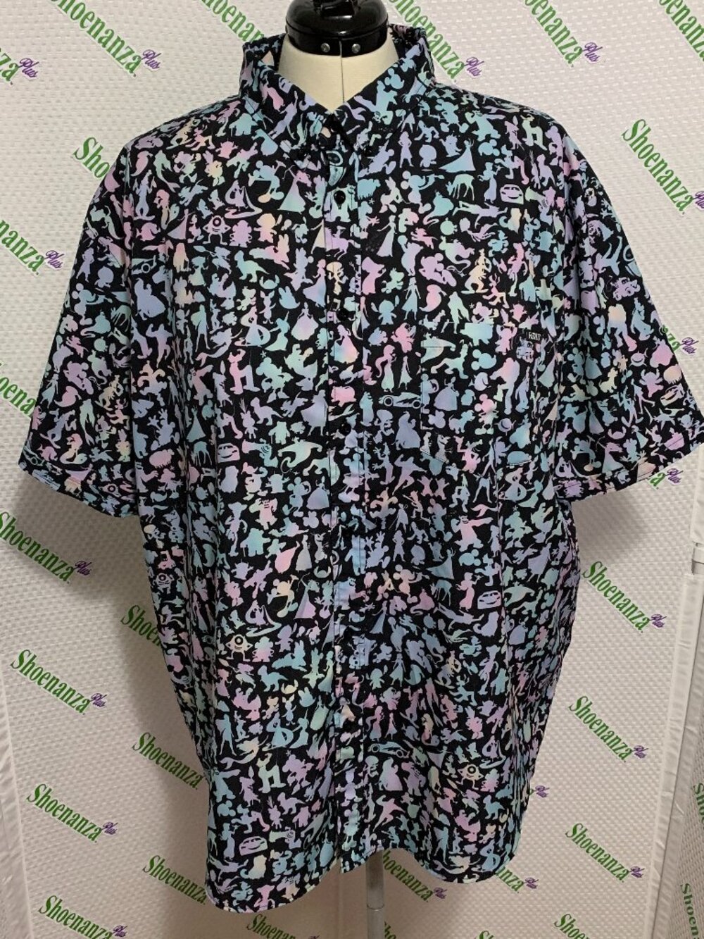RSVLTS Shirt Disney 100 Disney Pastel Pals Silhouettes Pixar KUNUFLEX Mens 4XL
